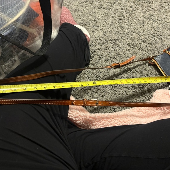 Dooney & Bourke Blue and Brown Crossbody Bag - Picture 9 of 9